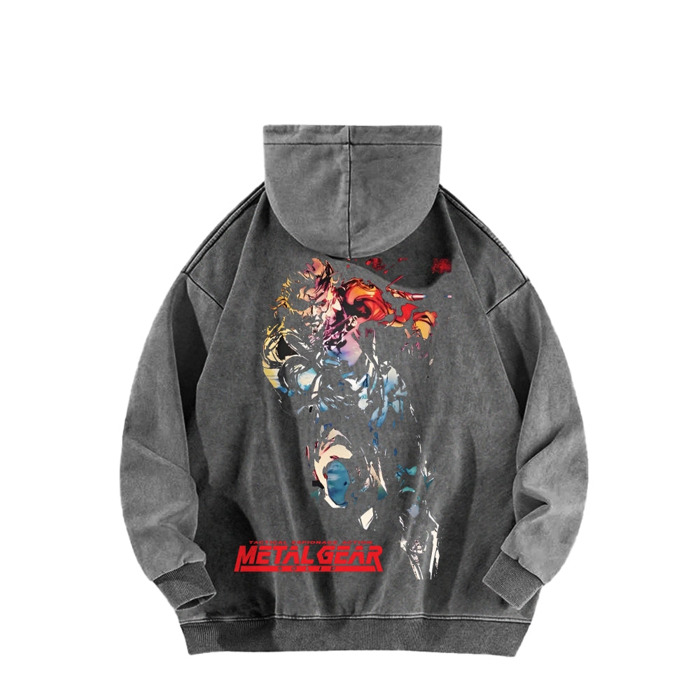 Metal Gear Solid Unisex Washed Hoodie 2602000926