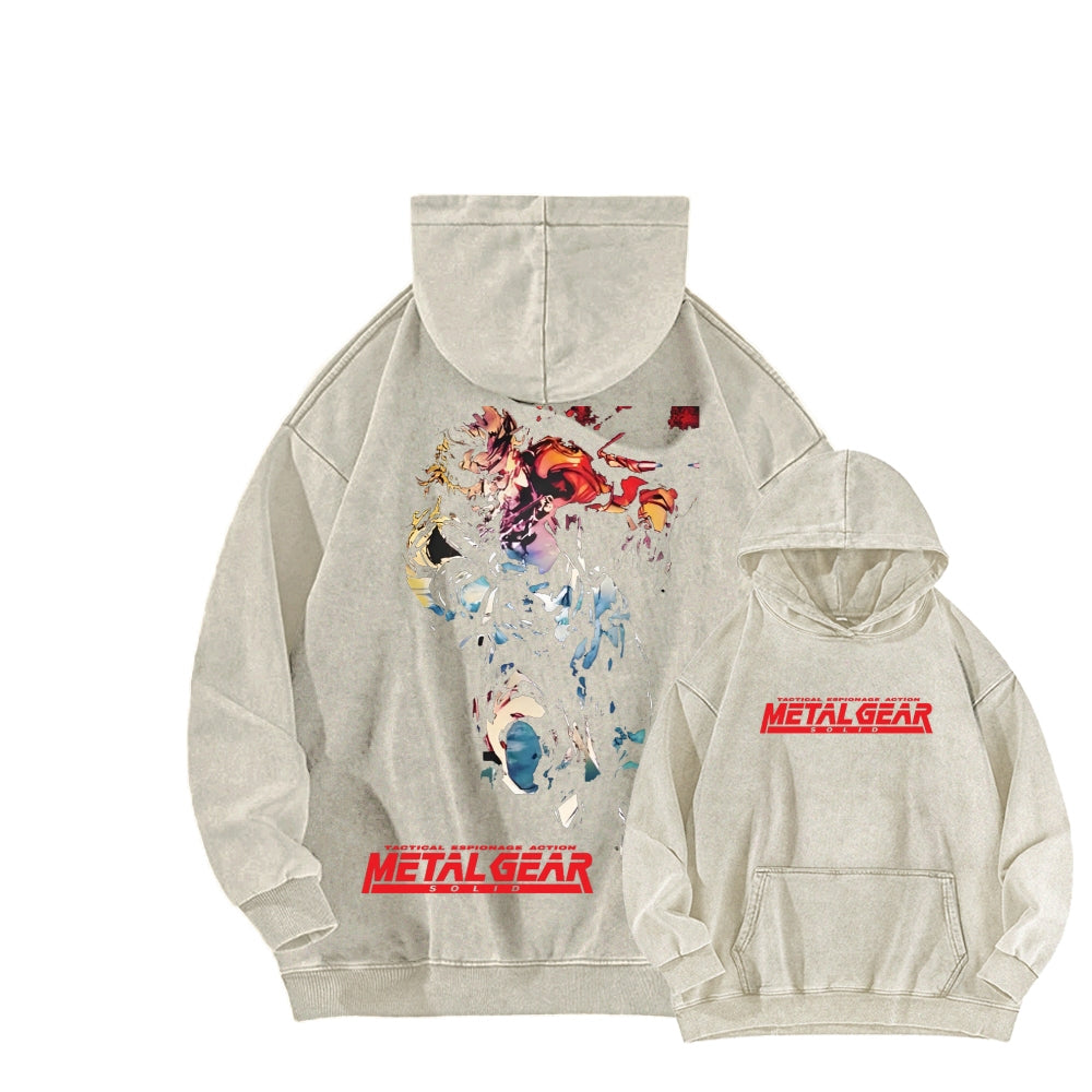 Metal Gear Solid Unisex Washed Hoodie 2602000926