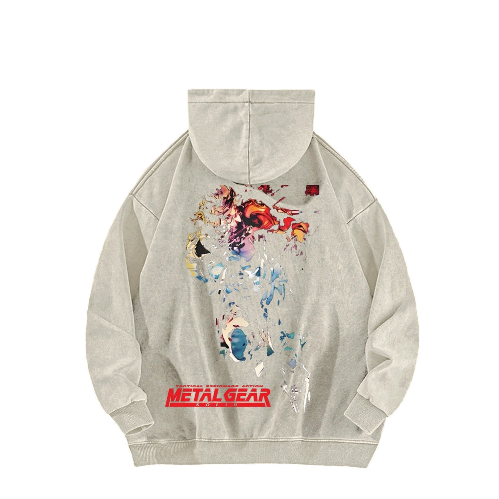 Metal Gear Solid Unisex Washed Hoodie 2602000926