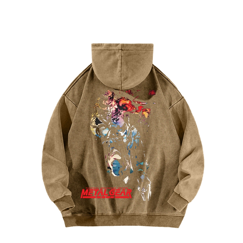 Metal Gear Solid Unisex Washed Hoodie 2602000926