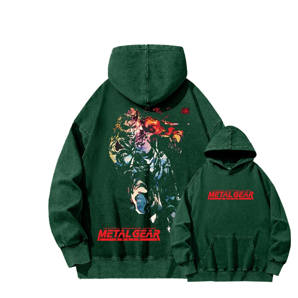 Metal Gear Solid Unisex Washed Hoodie 2602000926