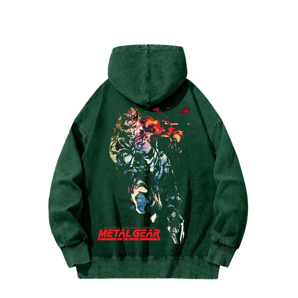 Metal Gear Solid Unisex Washed Hoodie 2602000926