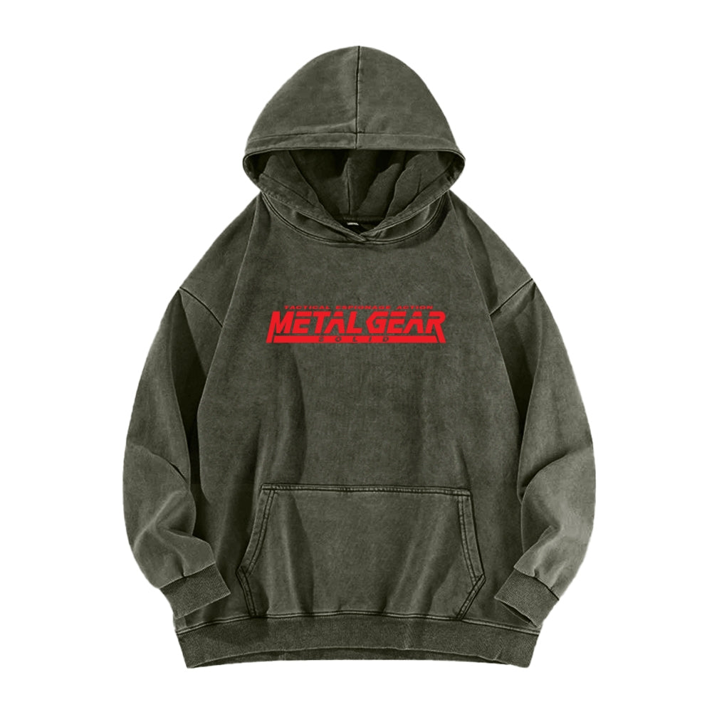 Metal Gear Solid Unisex Washed Hoodie 2602000926