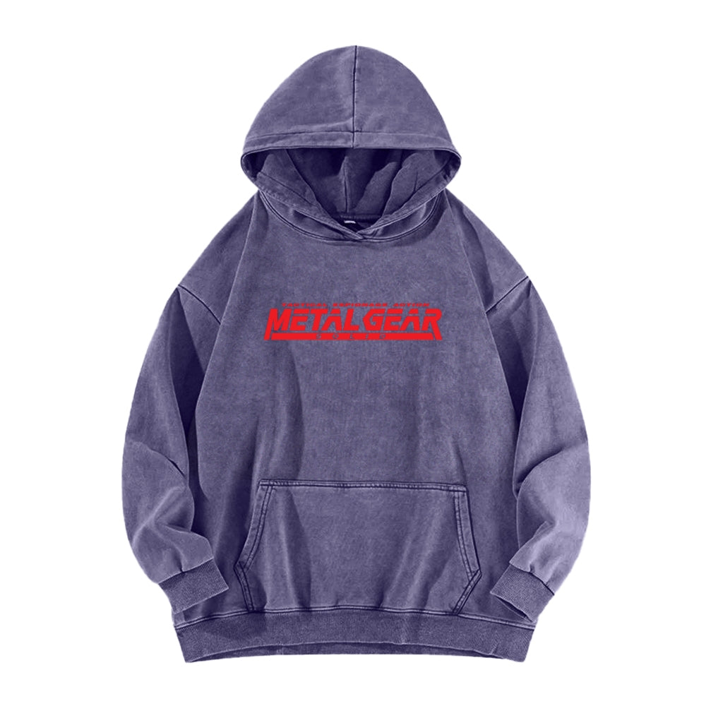 Metal Gear Solid Unisex Washed Hoodie 2602000926