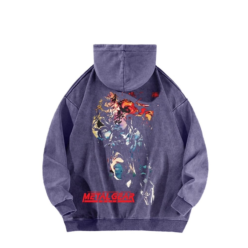 Metal Gear Solid Unisex Washed Hoodie 2602000926