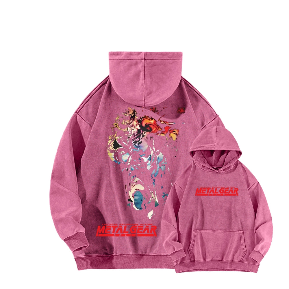 Metal Gear Solid Unisex Washed Hoodie 2602000926