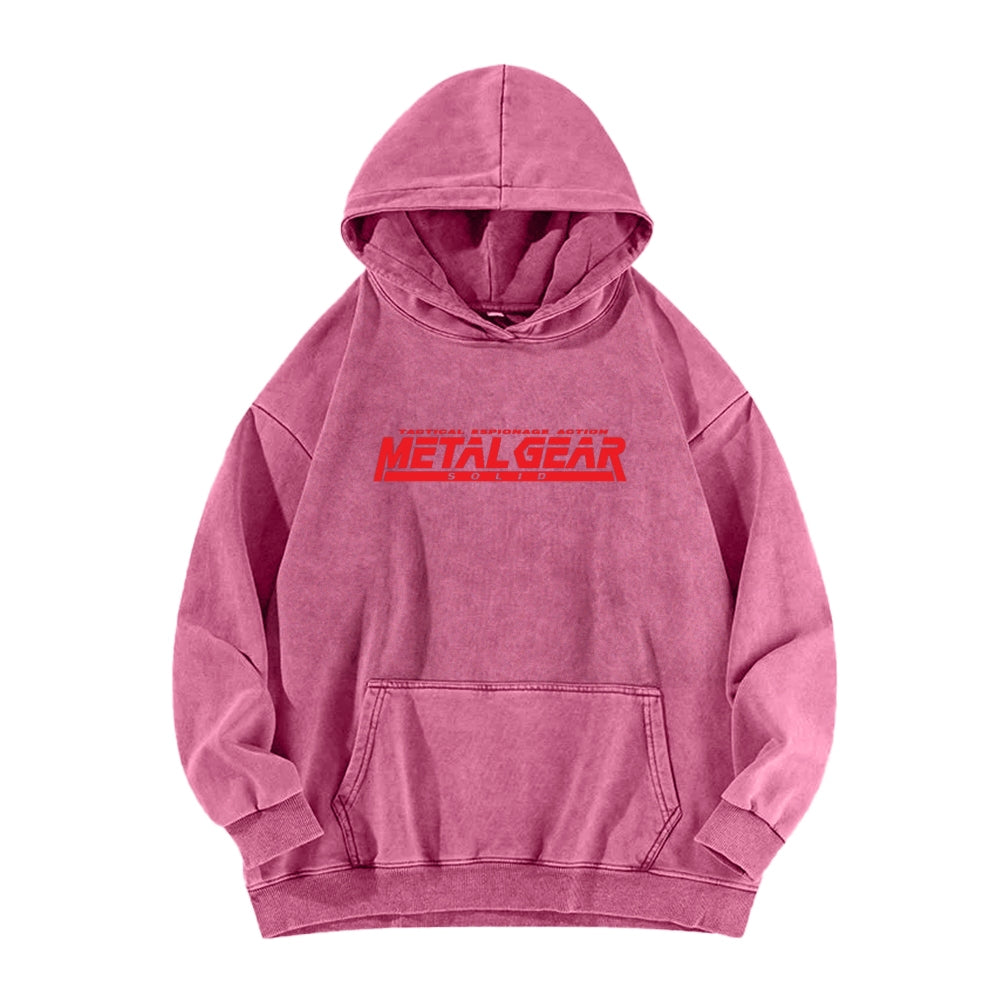 Metal Gear Solid Unisex Washed Hoodie 2602000926