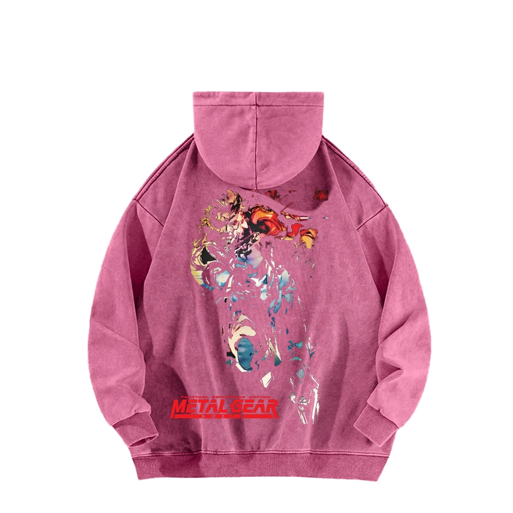 Metal Gear Solid Unisex Washed Hoodie 2602000926