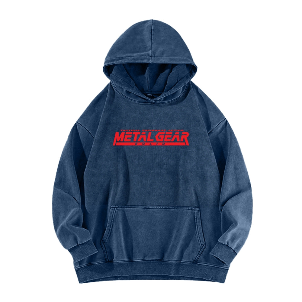 Metal Gear Solid Unisex Washed Hoodie 2602000926