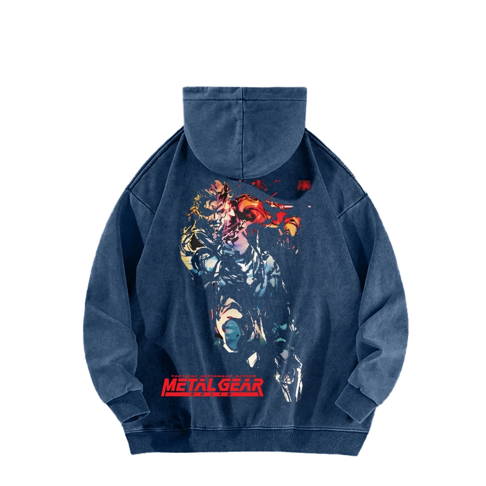 Metal Gear Solid Unisex Washed Hoodie 2602000926