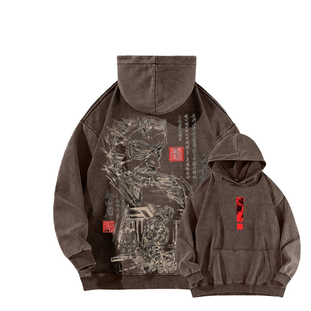 Metal Gear Solid Unisex Washed Hoodie 2602000963