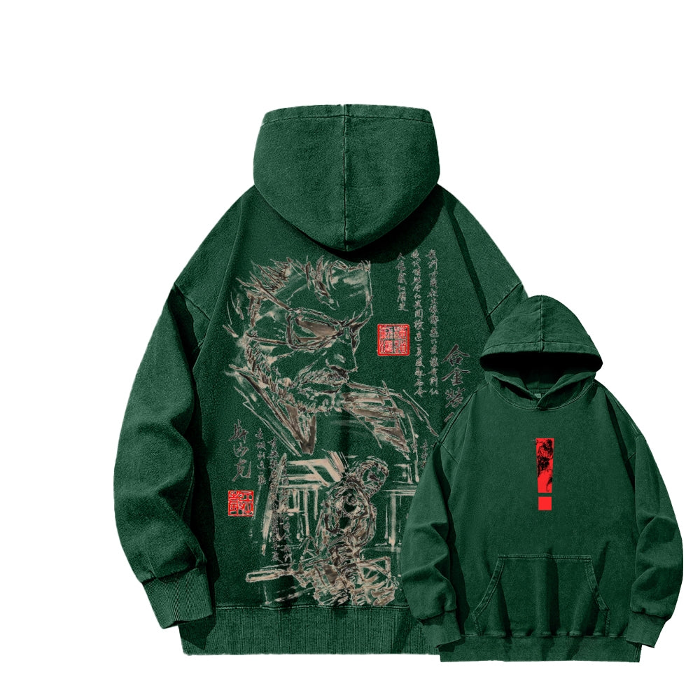Metal Gear Solid Unisex Washed Hoodie 2602000963