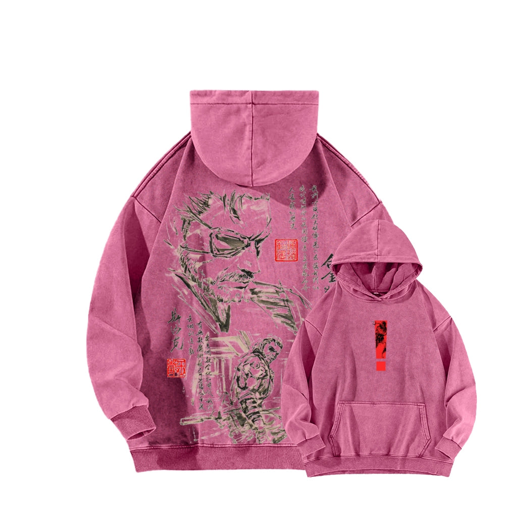 Metal Gear Solid Unisex Washed Hoodie 2602000963