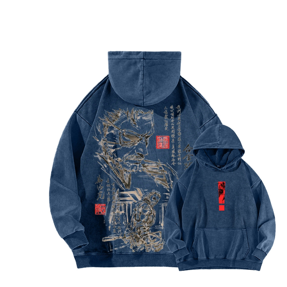 Metal Gear Solid Unisex Washed Hoodie 2602000963