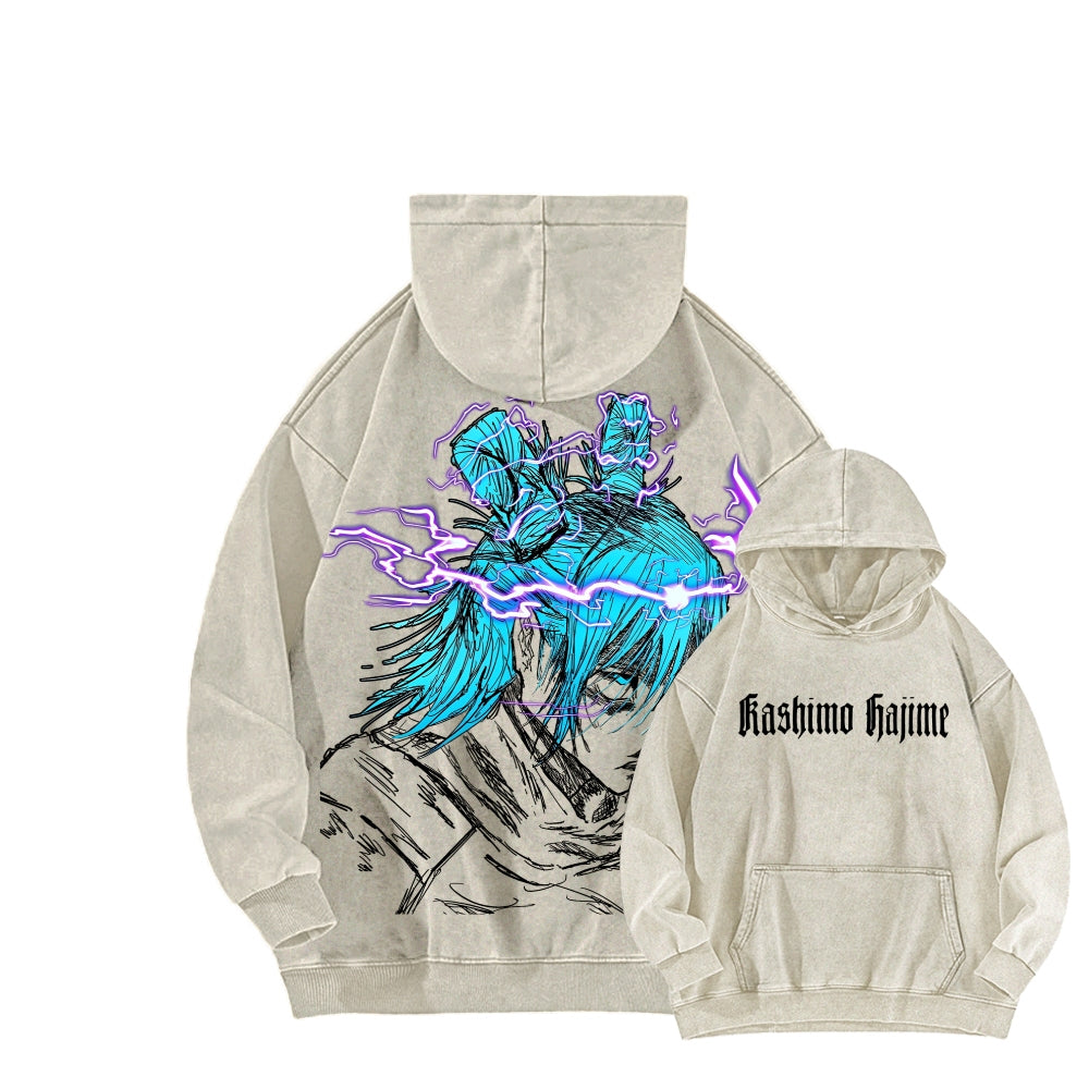 Jujutsu Kaisen kashimo hajime Unisex Washed Hoodie 2602005420