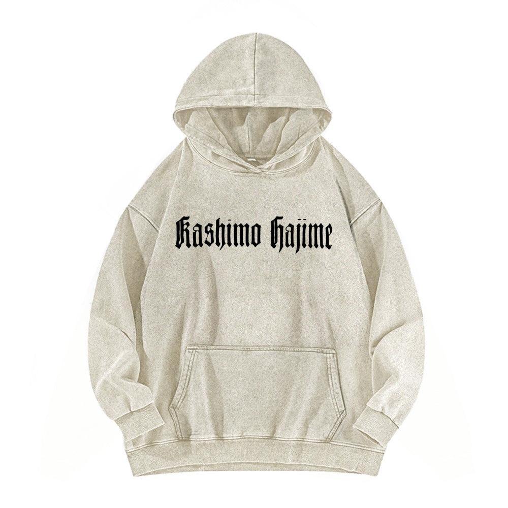 Jujutsu Kaisen kashimo hajime Unisex Washed Hoodie 2602005420