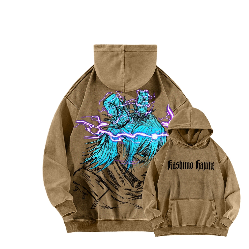 Jujutsu Kaisen kashimo hajime Unisex Washed Hoodie 2602005420