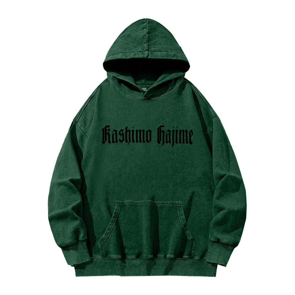 Jujutsu Kaisen kashimo hajime Unisex Washed Hoodie 2602005420