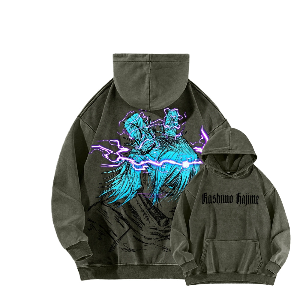 Jujutsu Kaisen kashimo hajime Unisex Washed Hoodie 2602005420