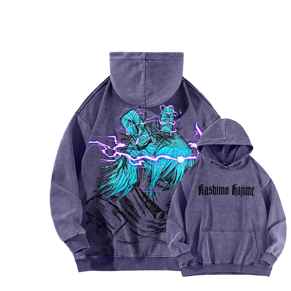 Jujutsu Kaisen kashimo hajime Unisex Washed Hoodie 2602005420