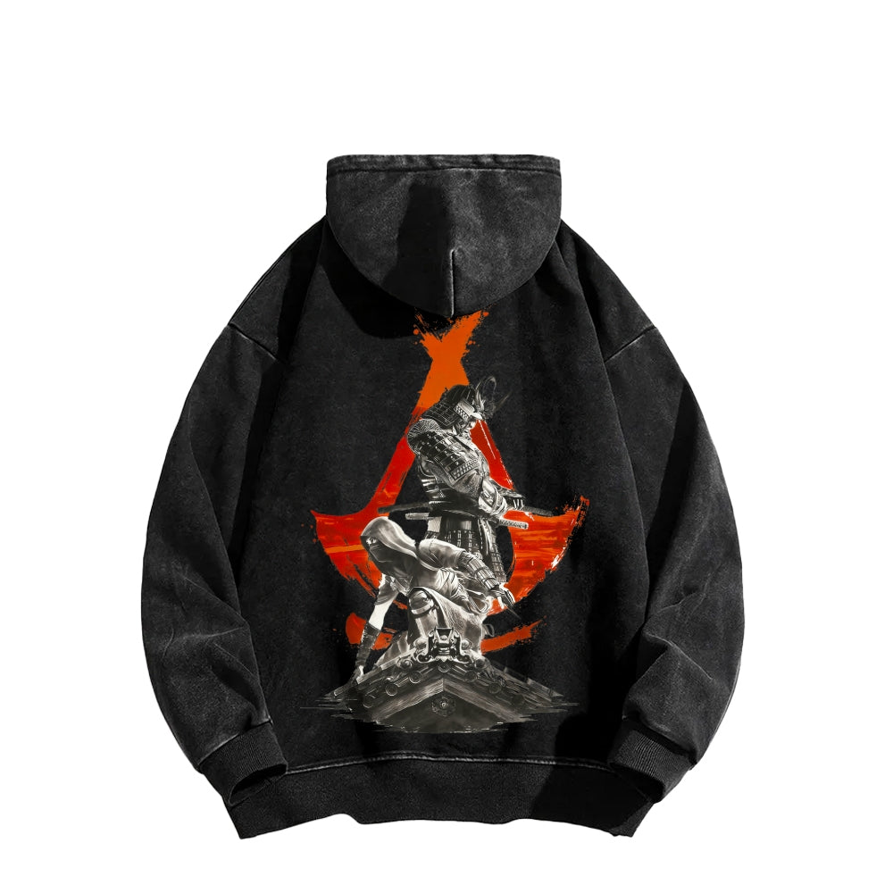 Assassin¡¯s Creed Unisex Washed Hoodie 2602006302