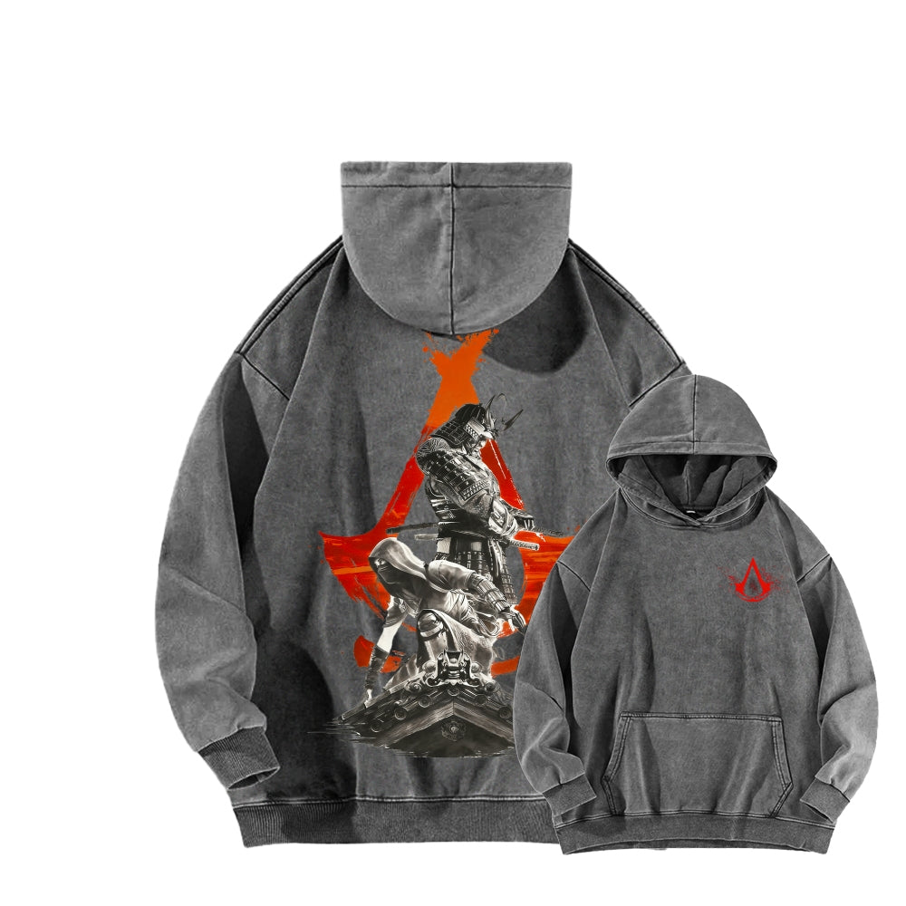 Assassin¡¯s Creed Unisex Washed Hoodie 2602006302