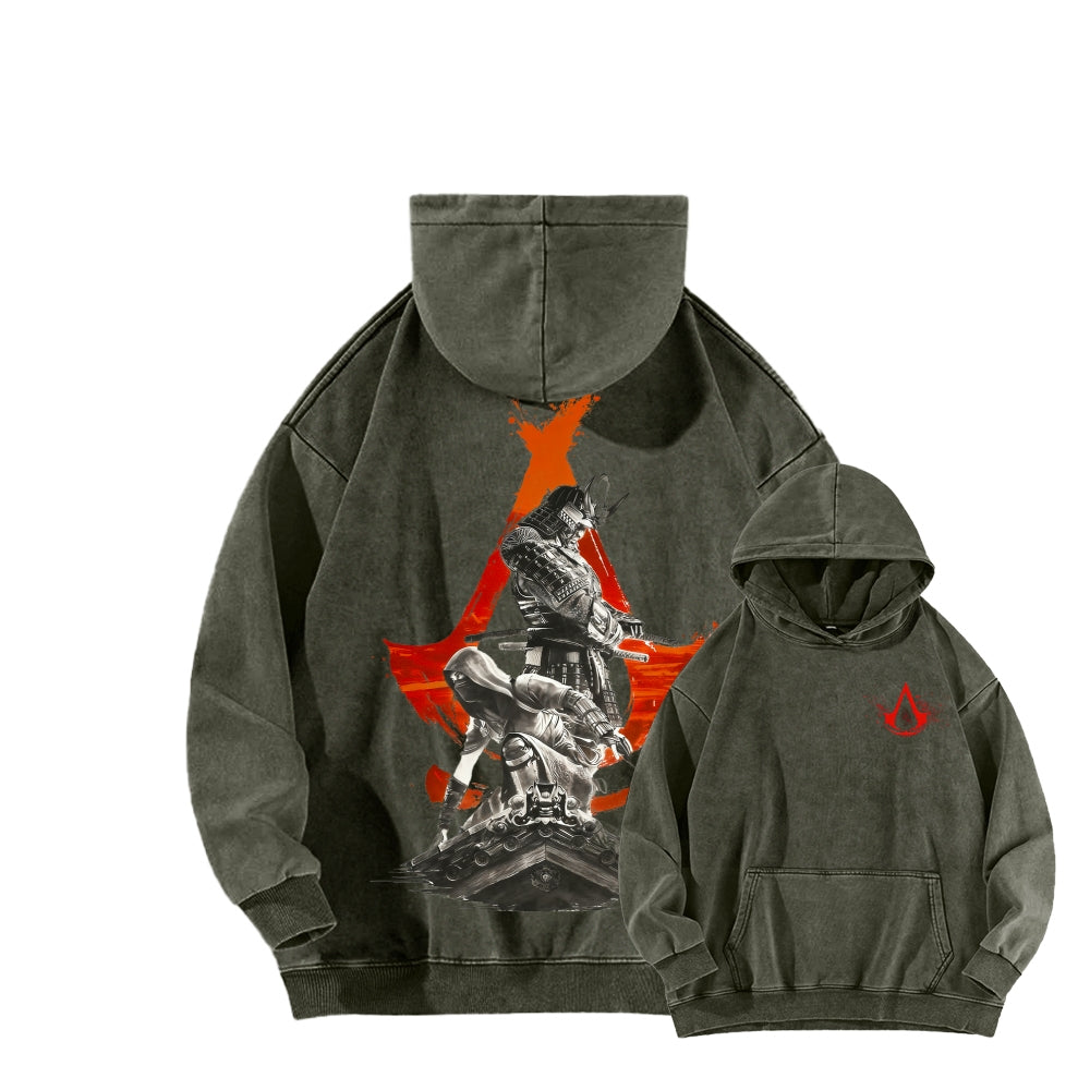 Assassin¡¯s Creed Unisex Washed Hoodie 2602006302