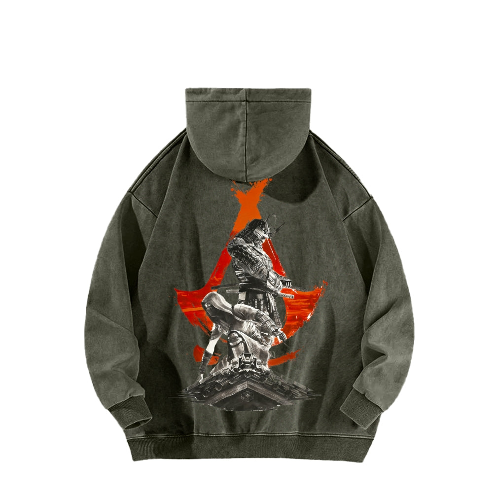 Assassin¡¯s Creed Unisex Washed Hoodie 2602006302