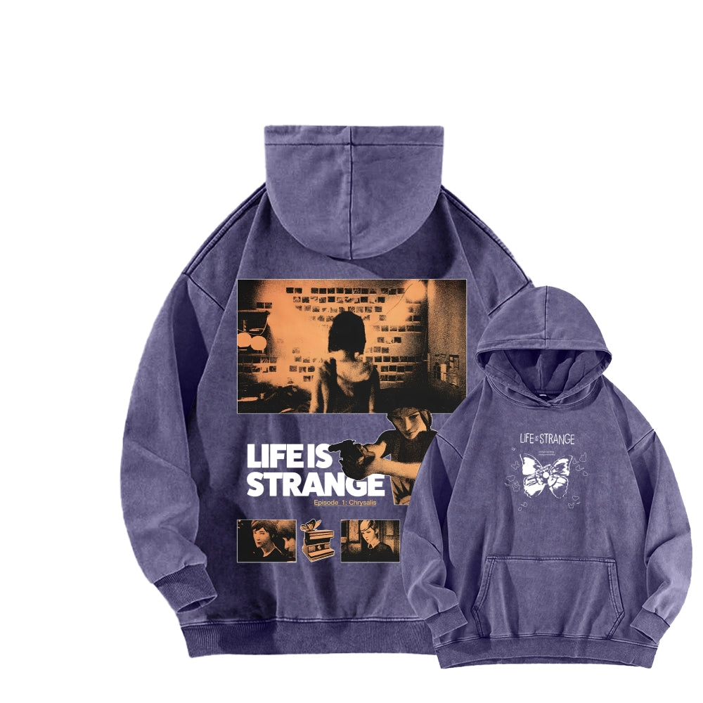 Life Is Strange Unisex Washed Hoodie 2602006707