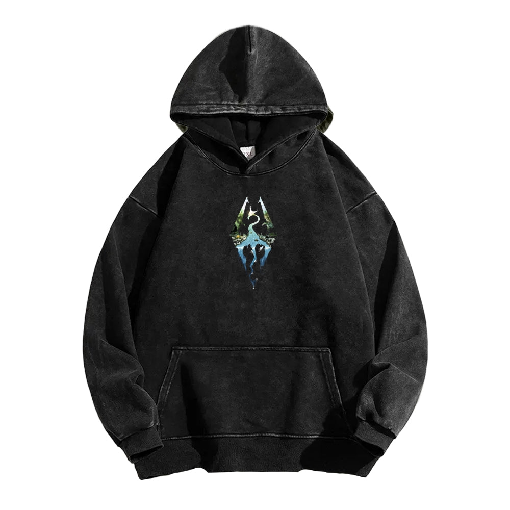 The Elder Scrolls Unisex Washed Hoodie 2602006835
