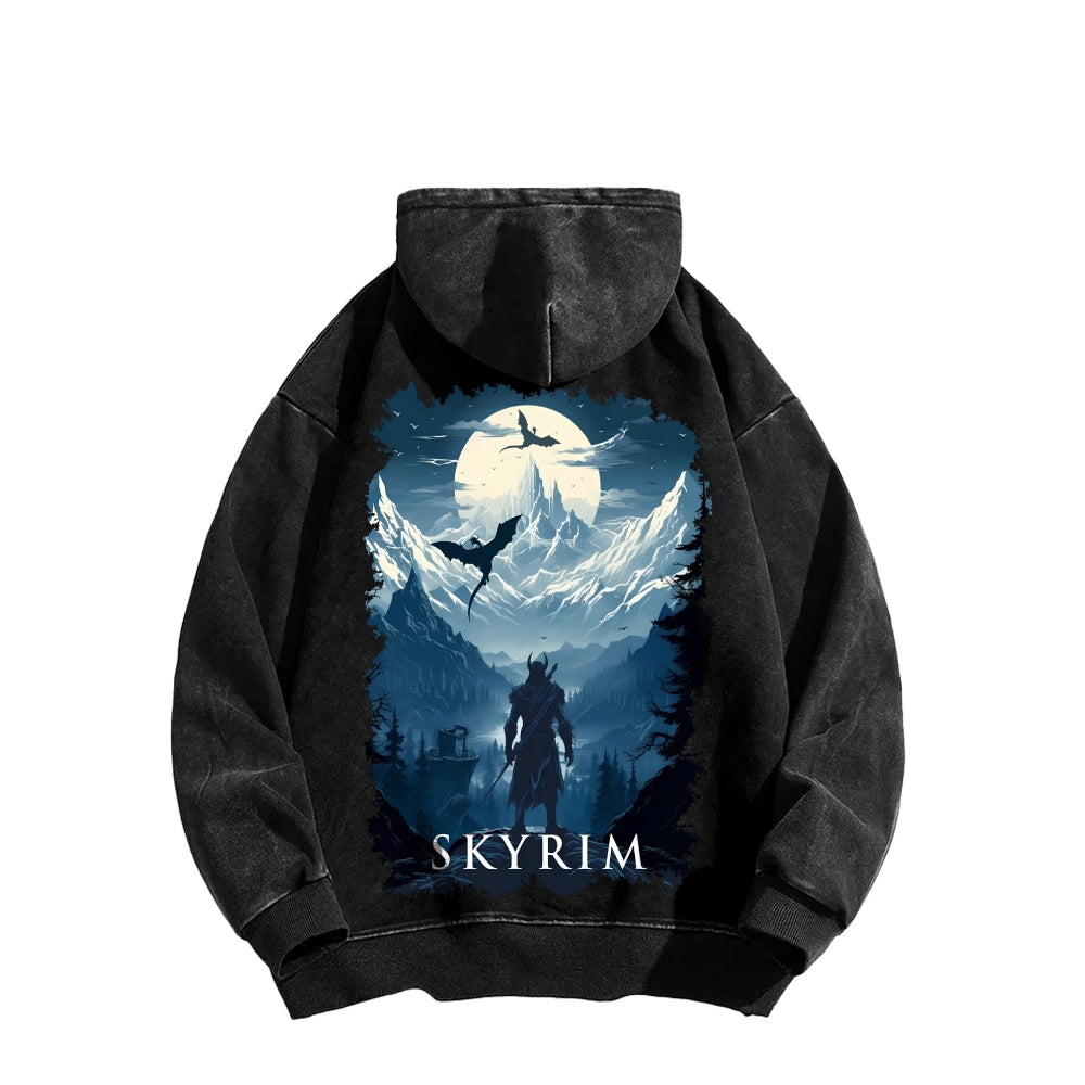 The Elder Scrolls Unisex Washed Hoodie 2602006835