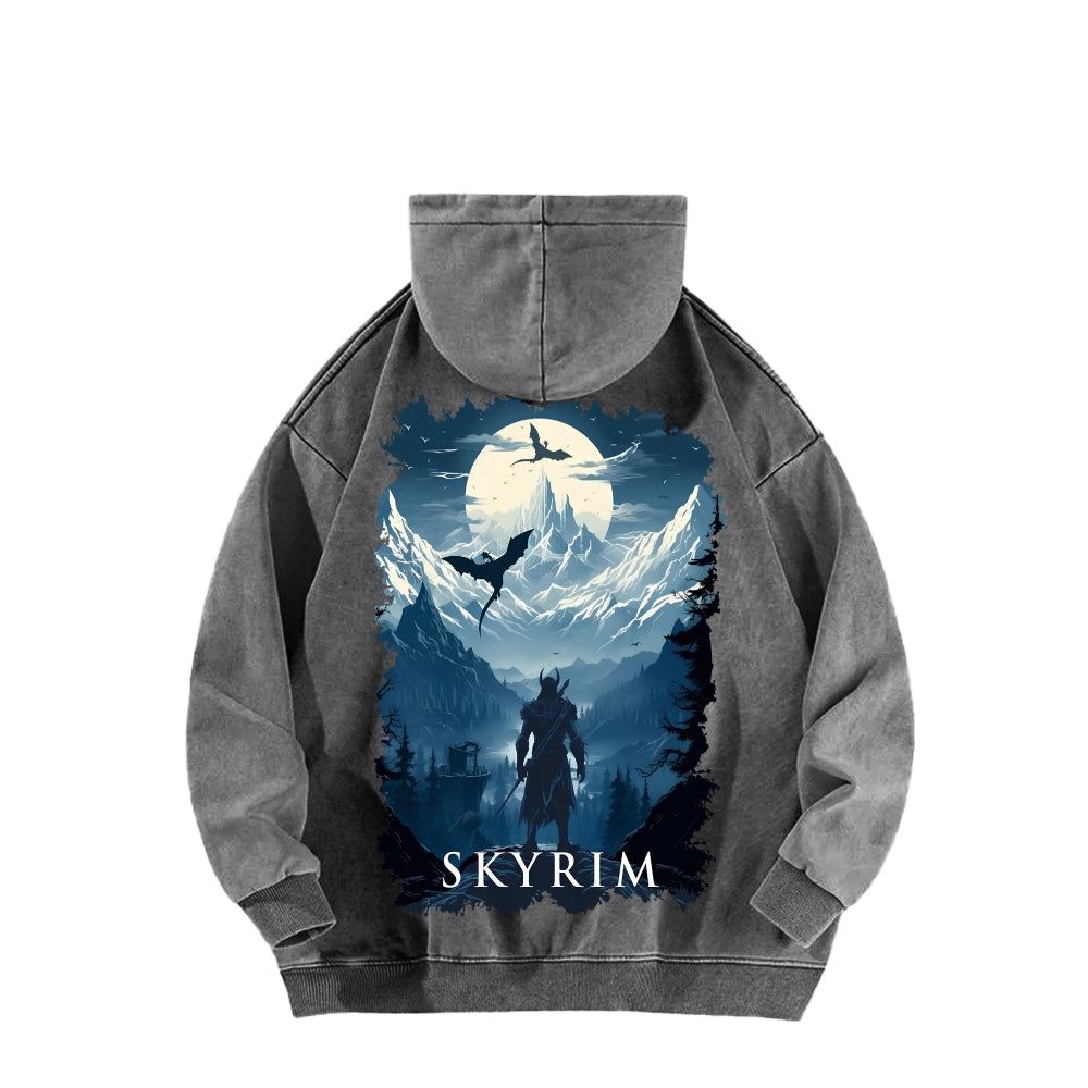 The Elder Scrolls Unisex Washed Hoodie 2602006835