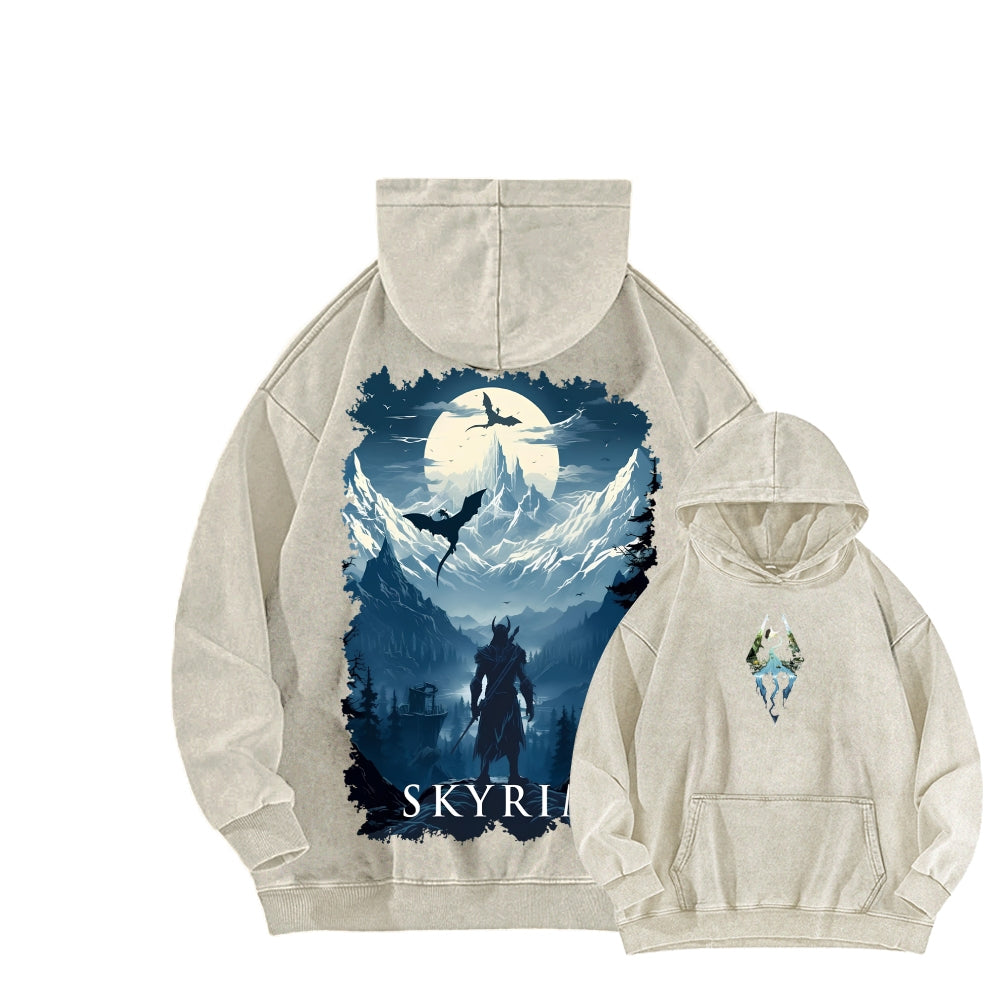 The Elder Scrolls Unisex Washed Hoodie 2602006835