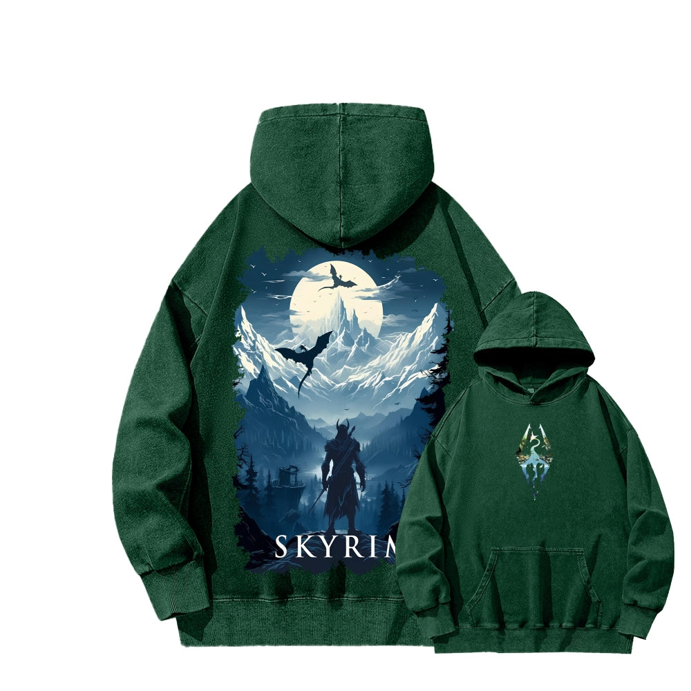 The Elder Scrolls Unisex Washed Hoodie 2602006835
