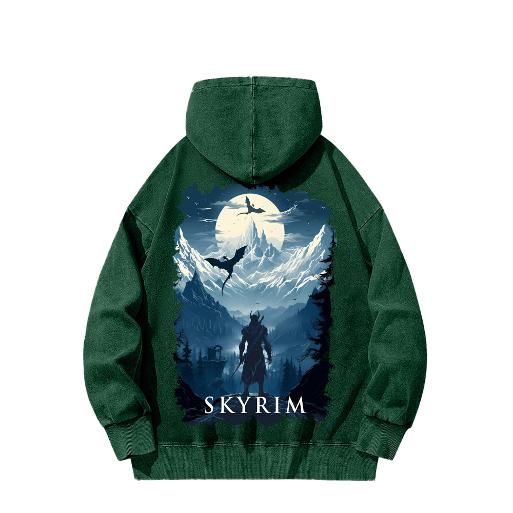 The Elder Scrolls Unisex Washed Hoodie 2602006835