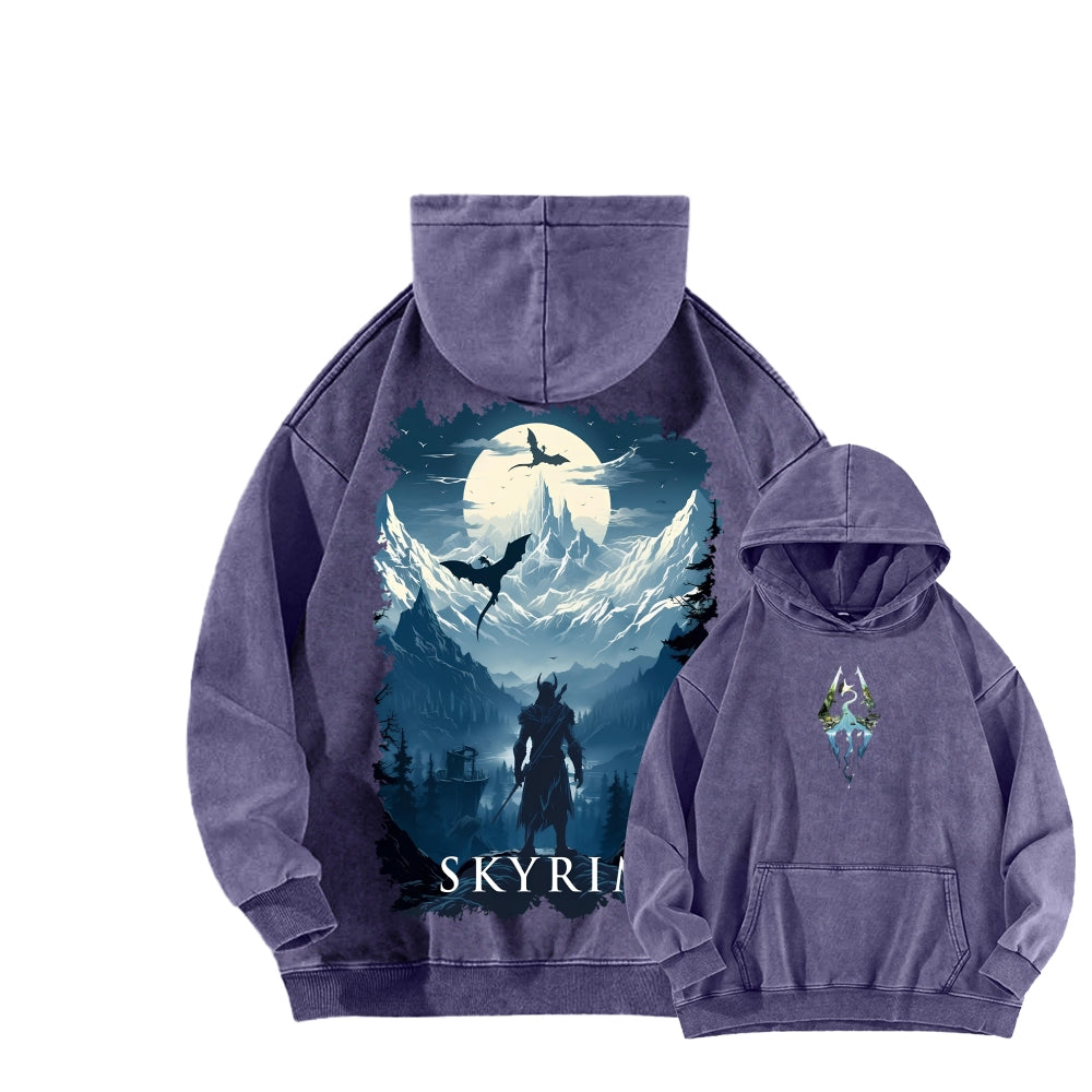 The Elder Scrolls Unisex Washed Hoodie 2602006835