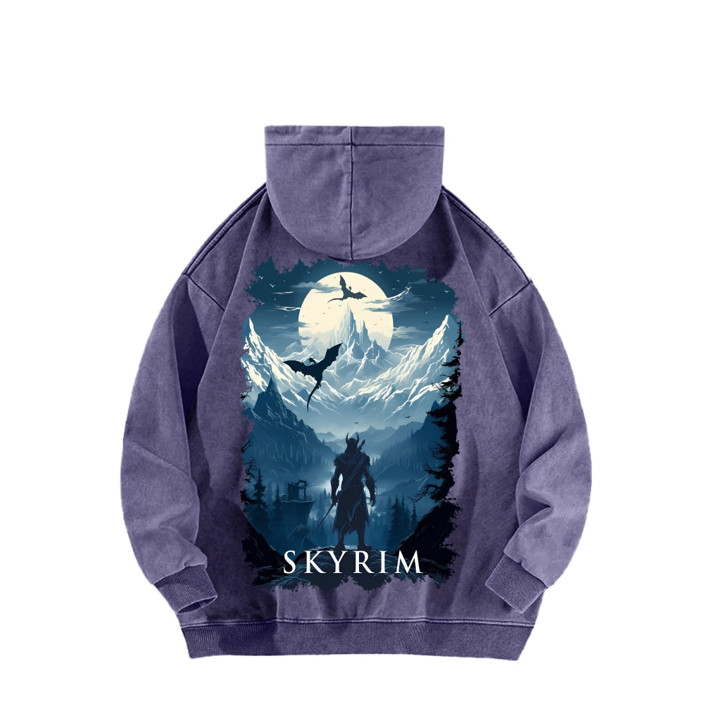 The Elder Scrolls Unisex Washed Hoodie 2602006835