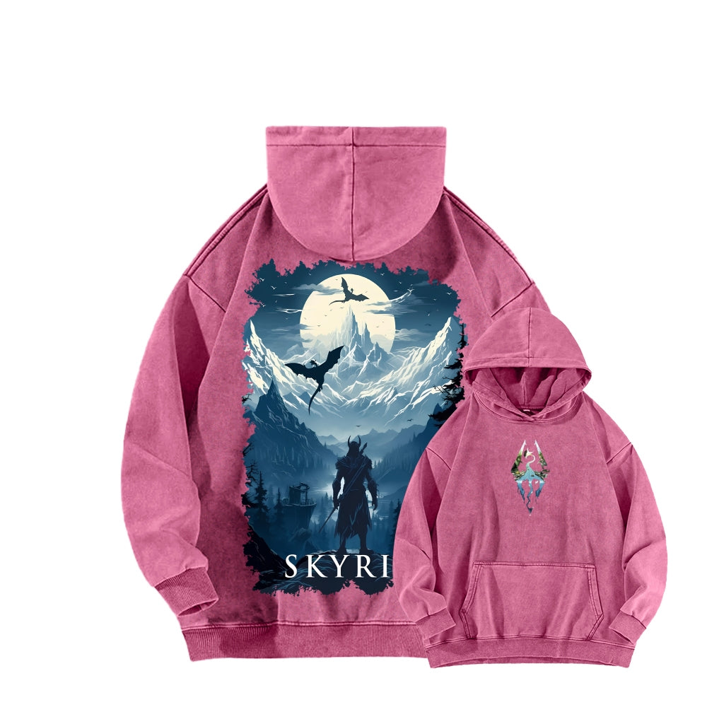The Elder Scrolls Unisex Washed Hoodie 2602006835