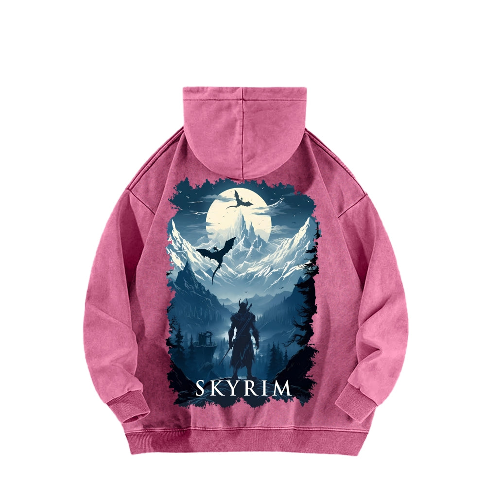 The Elder Scrolls Unisex Washed Hoodie 2602006835