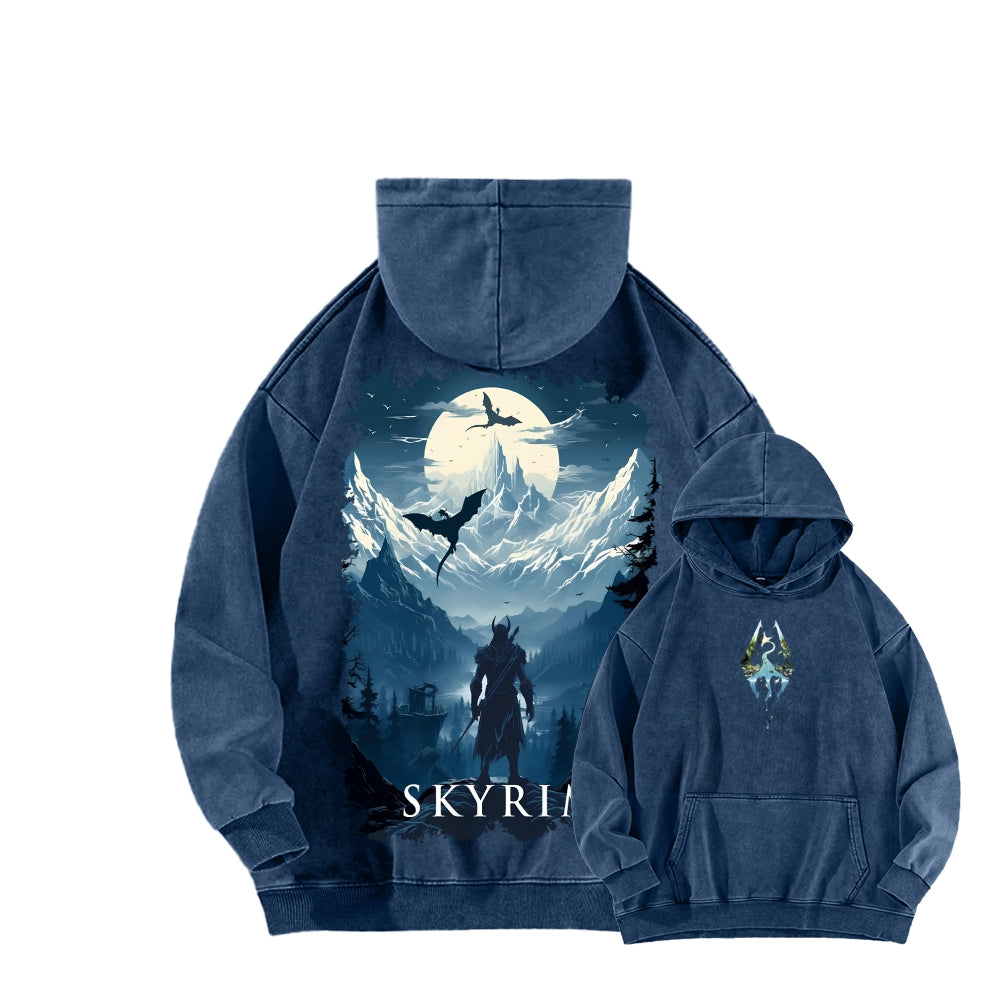 The Elder Scrolls Unisex Washed Hoodie 2602006835