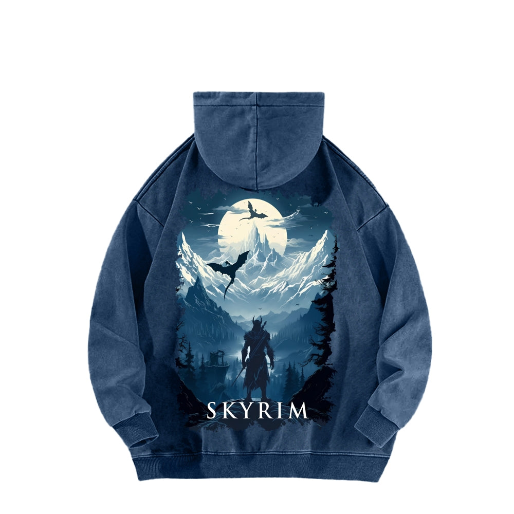 The Elder Scrolls Unisex Washed Hoodie 2602006835