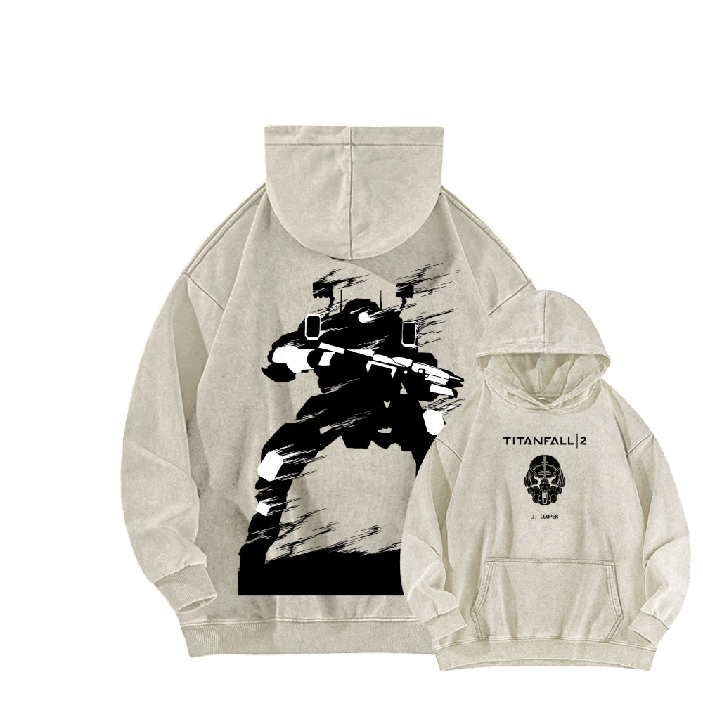 TITANFALL Unisex Washed Hoodie 2602007171