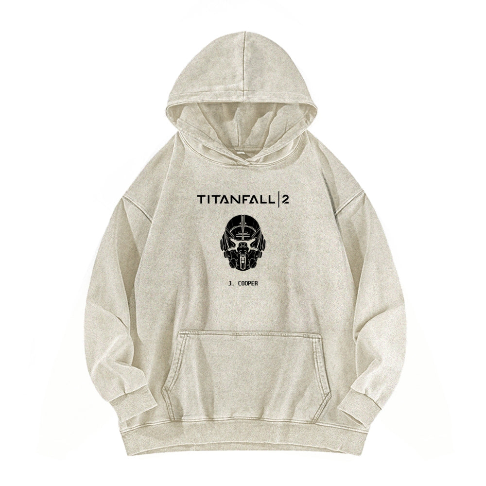 TITANFALL Unisex Washed Hoodie 2602007171