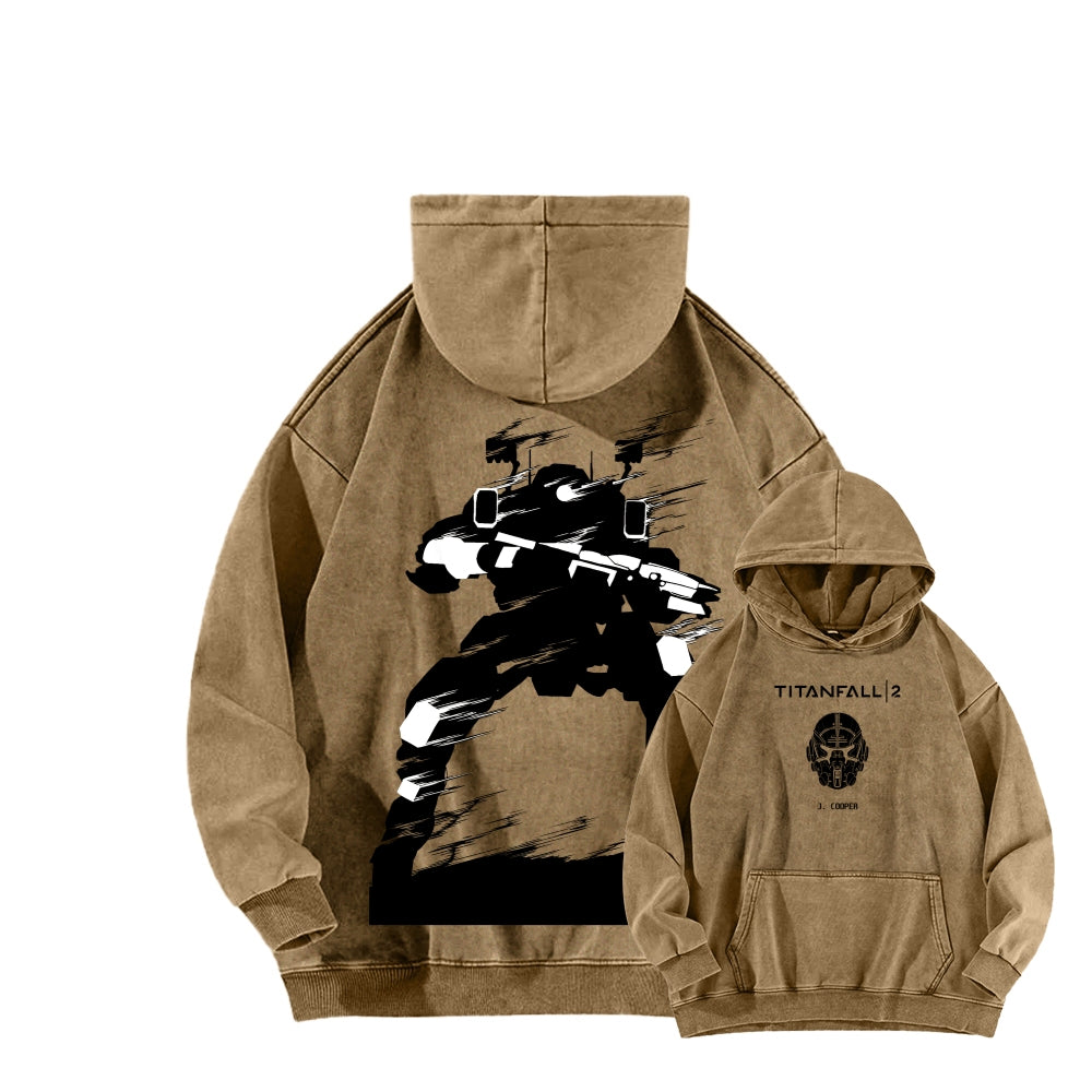 TITANFALL Unisex Washed Hoodie 2602007171