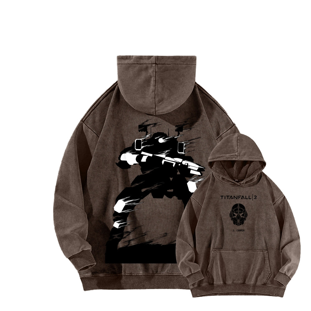 TITANFALL Unisex Washed Hoodie 2602007171
