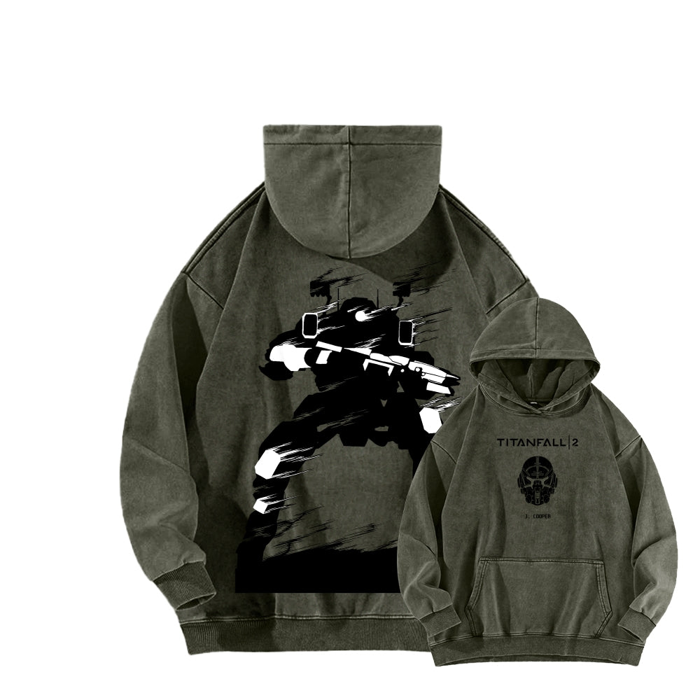TITANFALL Unisex Washed Hoodie 2602007171
