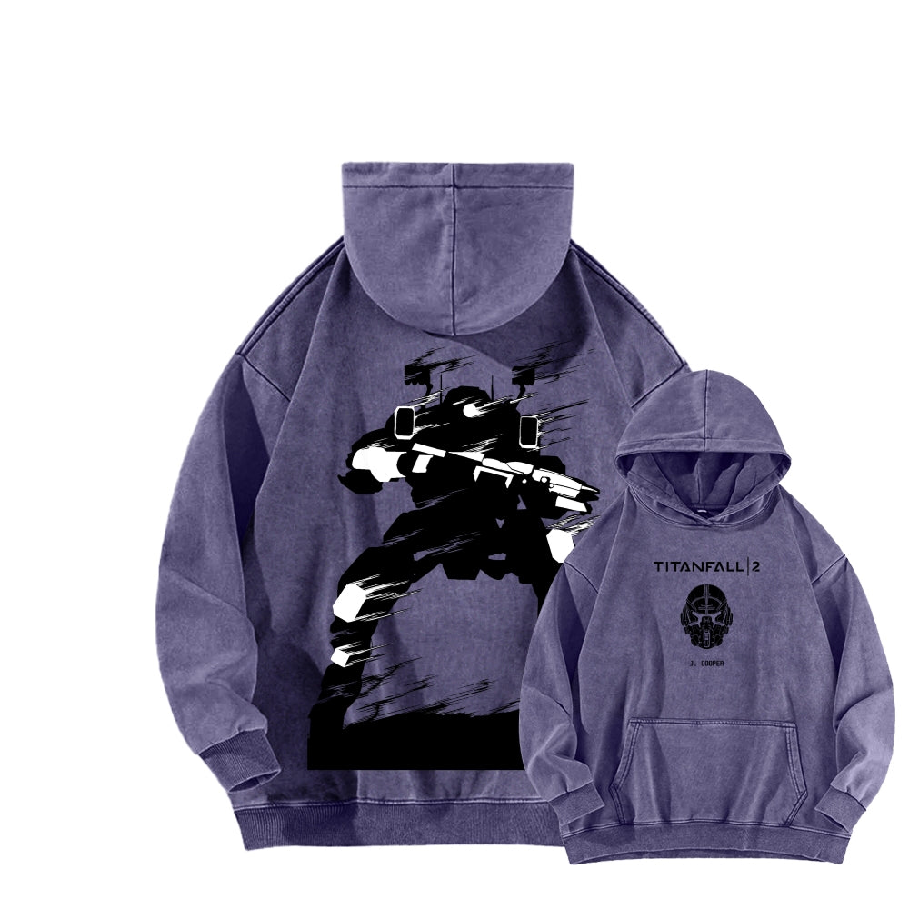 TITANFALL Unisex Washed Hoodie 2602007171