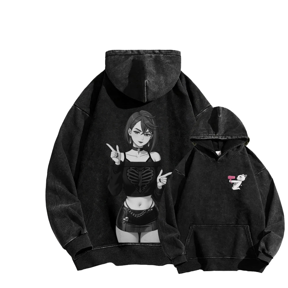 Dandadan Unisex Washed Hoodie 2602008710
