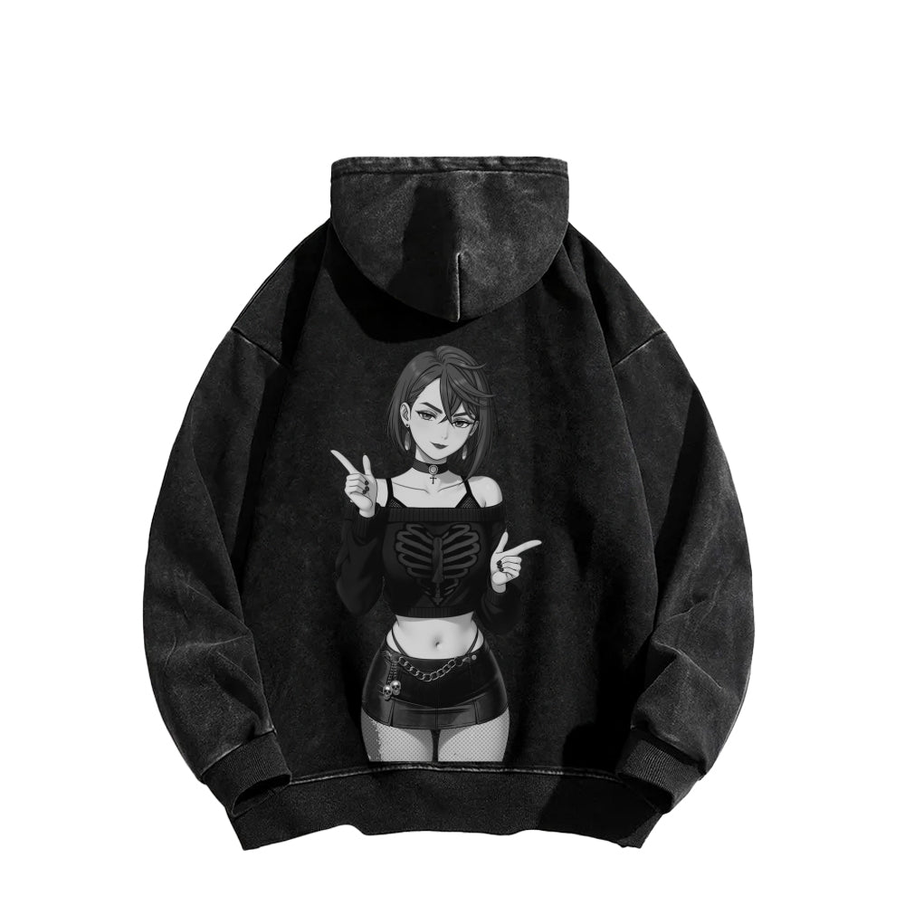 Dandadan Unisex Washed Hoodie 2602008710