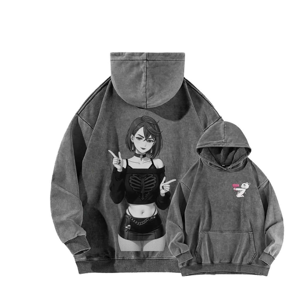 Dandadan Unisex Washed Hoodie 2602008710